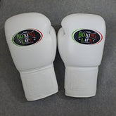No Boxing No Life All-White Boxing Set – Gloves, Headgear & Groin Protector | Handmade Mexican Boxing Gear (8oz–16oz)